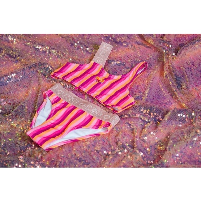 B.Nosy zomer bikini meisjes - K3 - roze, gestreept - Wixie