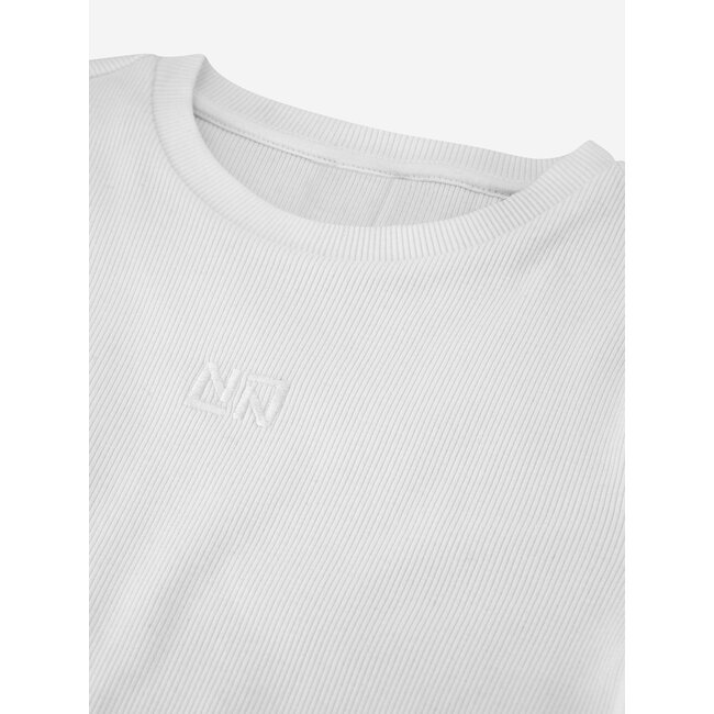 Nik&Nik zomer rib top meisjes - off wit - Sylvia