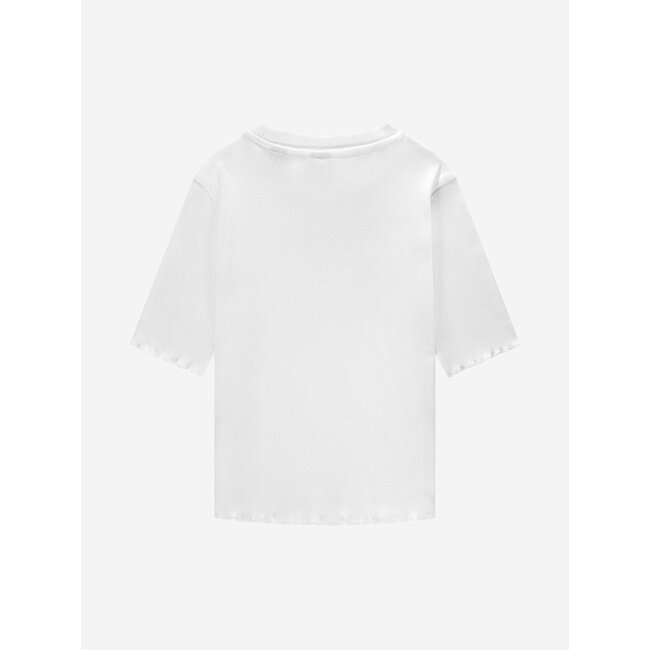 Nik&Nik zomer rib top meisjes - off wit - Sylvia