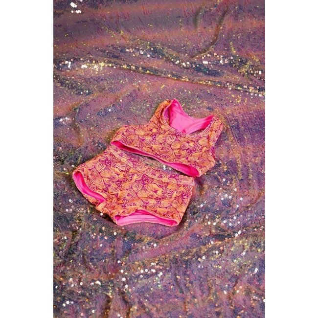 B.Nosy zomer reversibel bikini meisjes - K3 - sugar plum roze - Winona