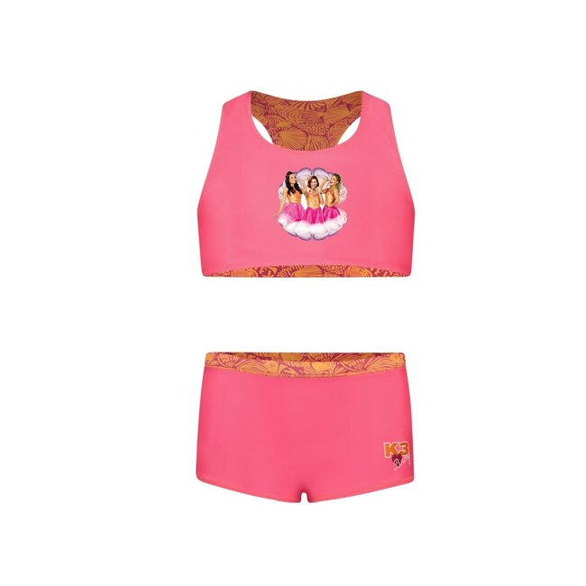 B.Nosy zomer reversibel bikini meisjes - K3 - sugar plum roze - Winona