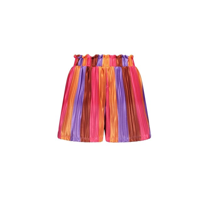 B.Nosy zomer short meisjes - multi fab streep - plissee - Philou