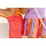 B.Nosy zomer short meisjes - multi fab streep - plissee - Philou