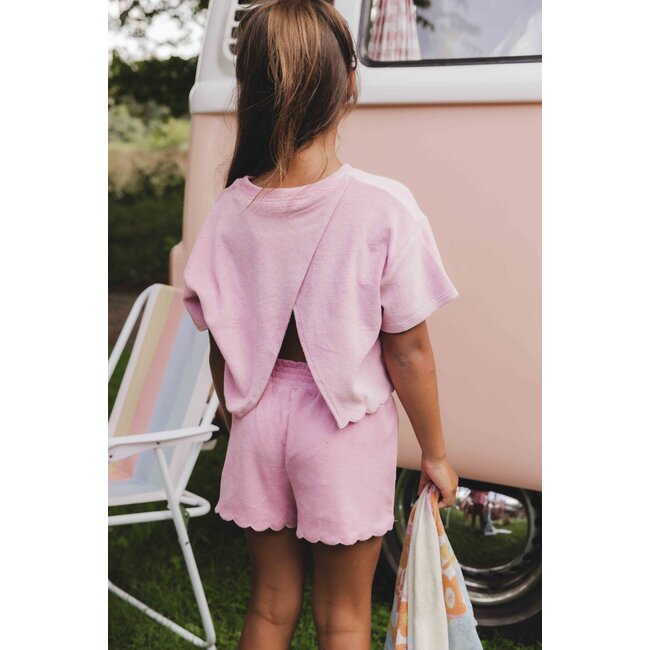 LOOXS Little Zomer top meisjes terry - roze