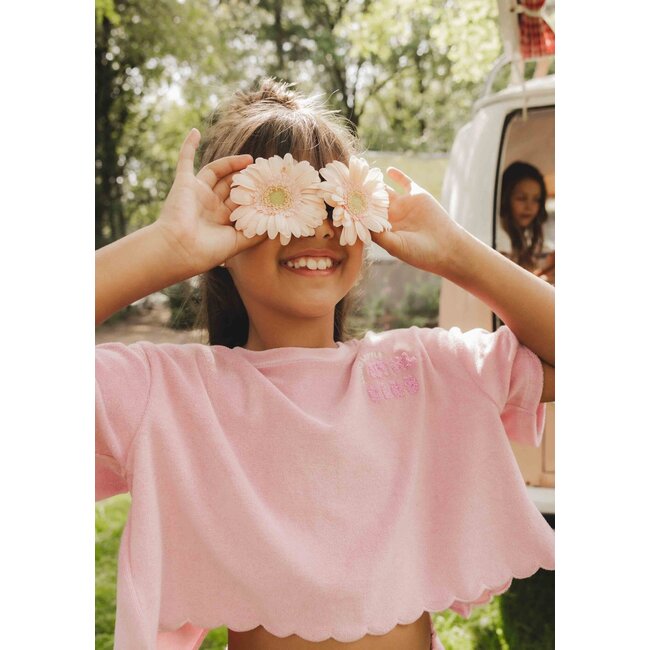 LOOXS Little Zomer top meisjes terry - roze