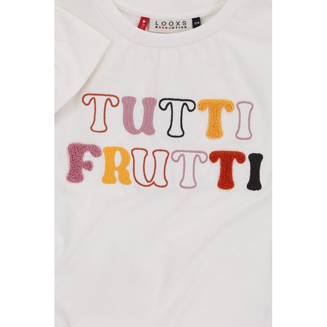 LOOXS Little Zomer t-shirt meisjes s/s - off wit