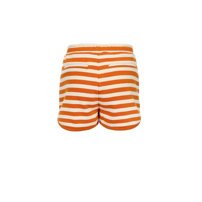 LOOXS Little Zomer sweat short meisjes gestreept - oranje