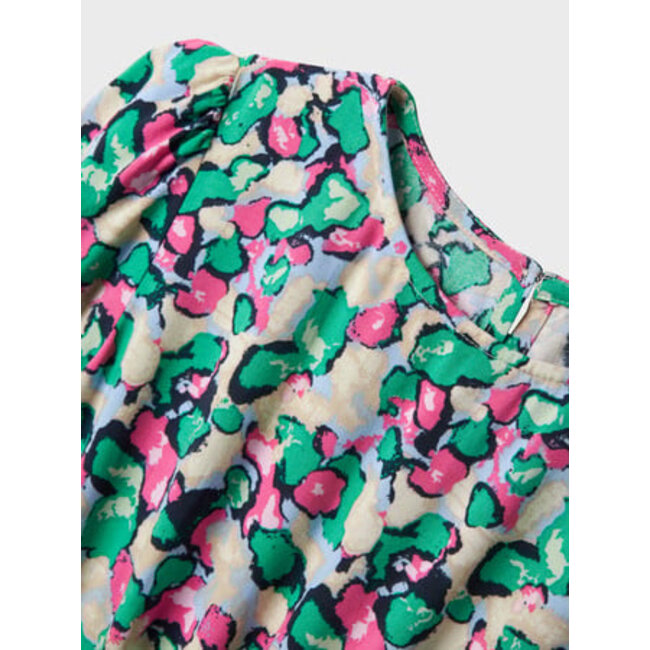 Name it zomer jurk meisjes - blauw - Nkfdermi