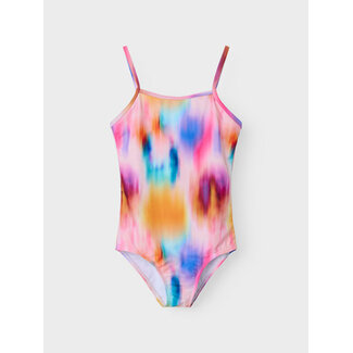 Name it zomer badpak meisjes - oranje - Nkfpzala