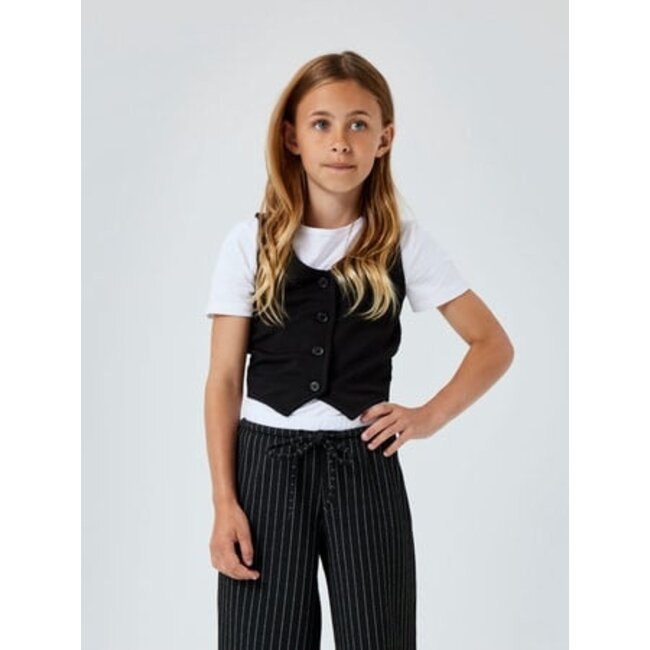 Name it zomer gilet meisjes - zwart - Nkfolgine