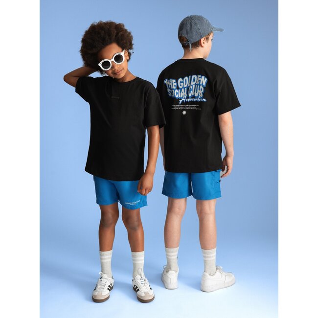 Nik&Nik zomer t-shirt jongens - zwart, oversized - Golden