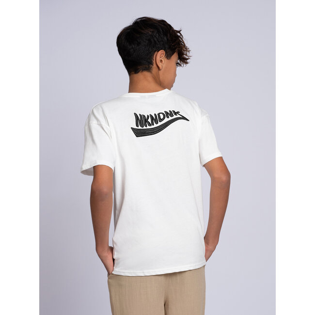 Nik&Nik zomer t-shirt jongens - off wit, oversized - Duuke