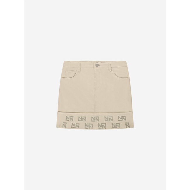 Nik&Nik zomer rok meisjes - taupe - Floor