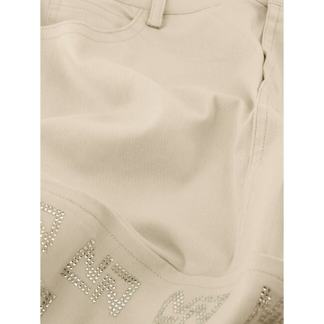 Nik&Nik zomer rok meisjes - taupe - Floor