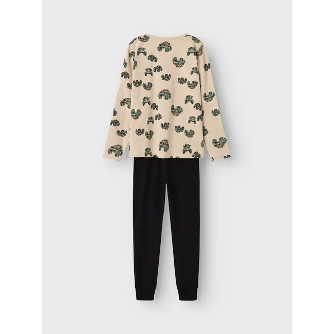 Name it zomer pyjama jongens - wit - NkmNightset