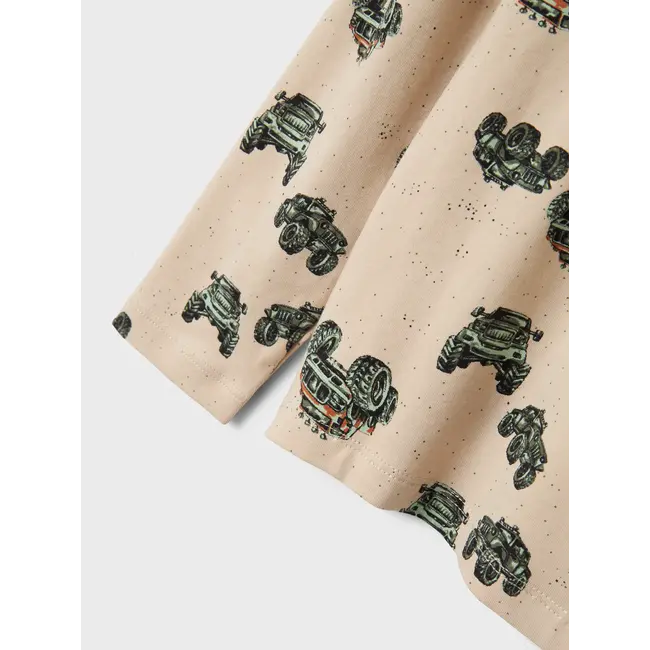 Name it zomer pyjama jongens - wit - NkmNightset