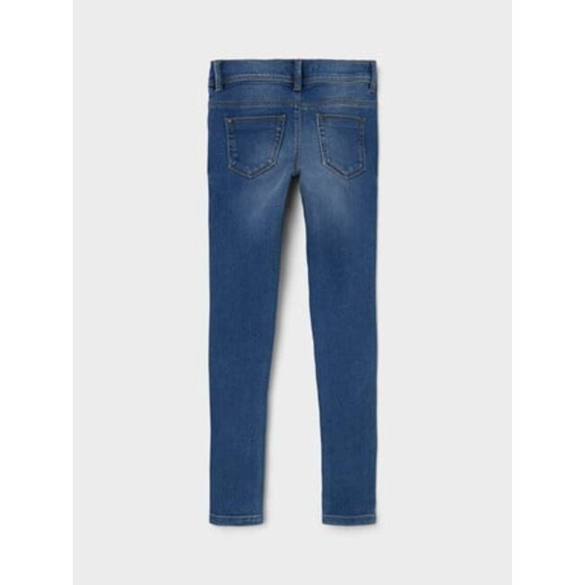 Name it zomer jeans broek meisjes - medium blauw - skinny fit - NkfPolly