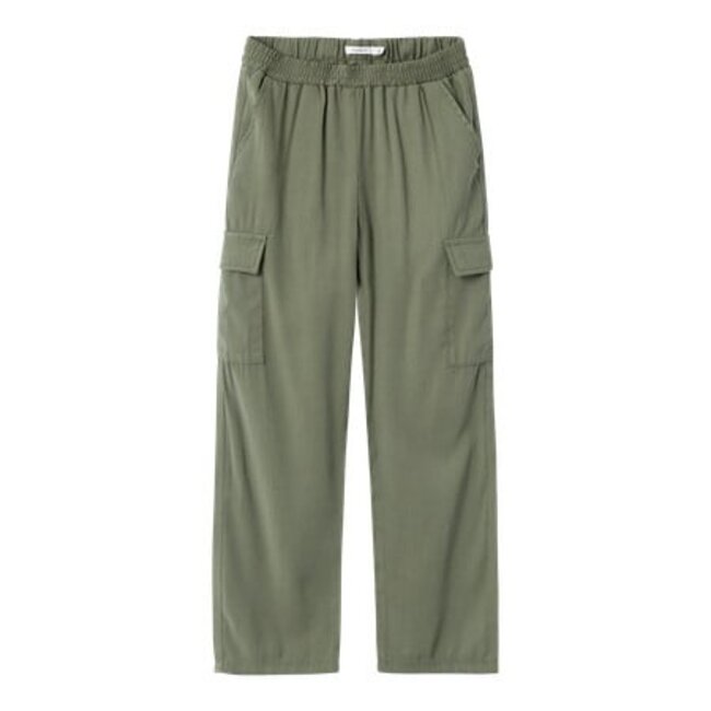 Name it zomer cargo broek meisjes - groen - straight fit - NkfBella