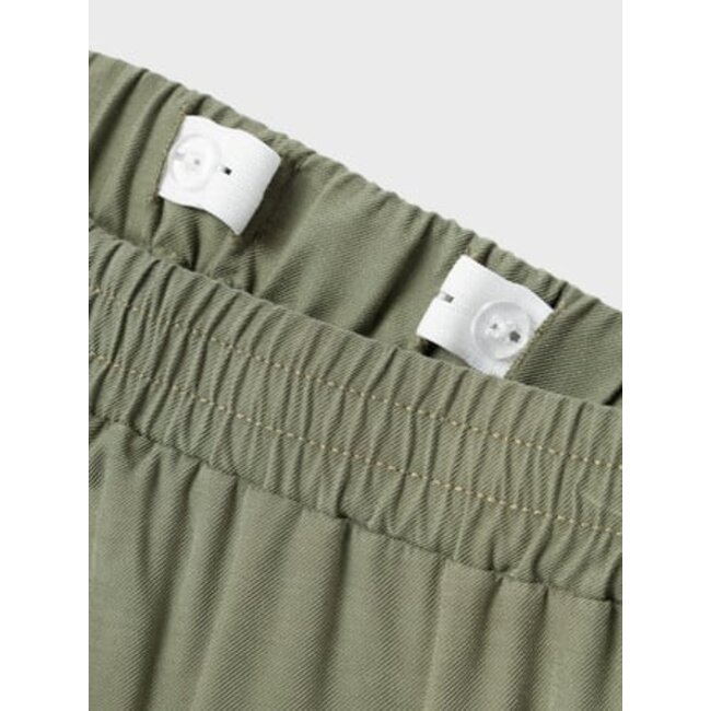 Name it zomer cargo broek meisjes - groen - straight fit - NkfBella