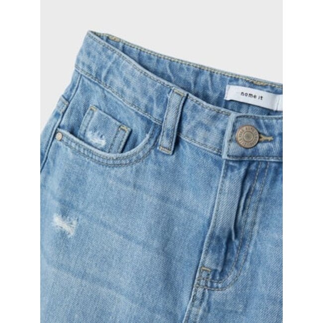 Name it zomer jeans rok lang - licht blauw denim - NkfKat