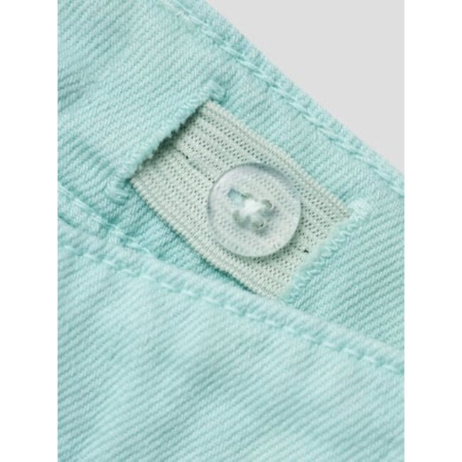Name it zomer short meisjes - turquoise - NkfRose - mom fit