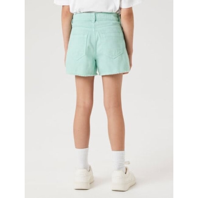 Name it zomer short meisjes - turquoise - NkfRose - mom fit