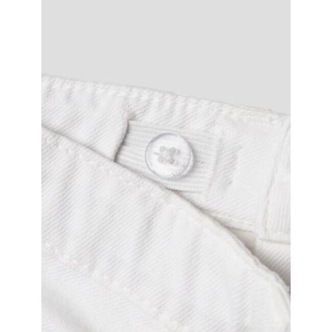 Name it zomer short meisjes - wit - NkfRose - mom fit