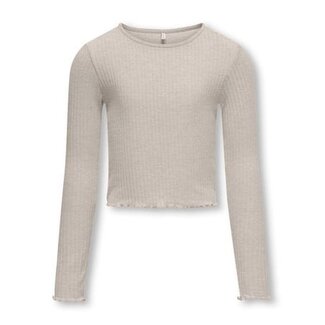 Kids ONLY winter top meisjes - grijs - KogNella - stretch fit, longsleeve