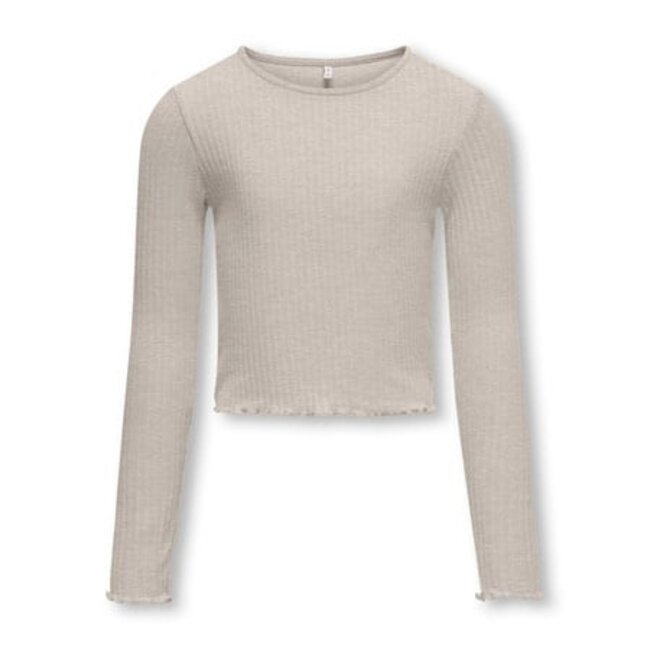 Kids ONLY winter top meisjes - grijs - KogNella - stretch fit, longsleeve