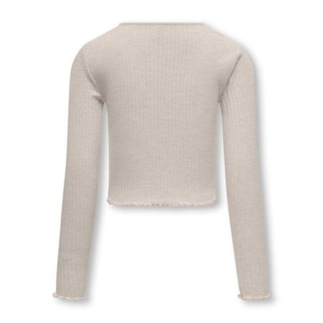 Kids ONLY winter top meisjes - grijs - KogNella - stretch fit, longsleeve