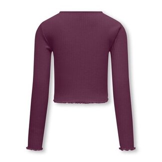 Kids ONLY winter top meisjes - paars - KogNella - stretch fit, longsleeve