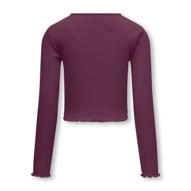 Kids ONLY winter top meisjes - paars - KogNella - stretch fit, longsleeve
