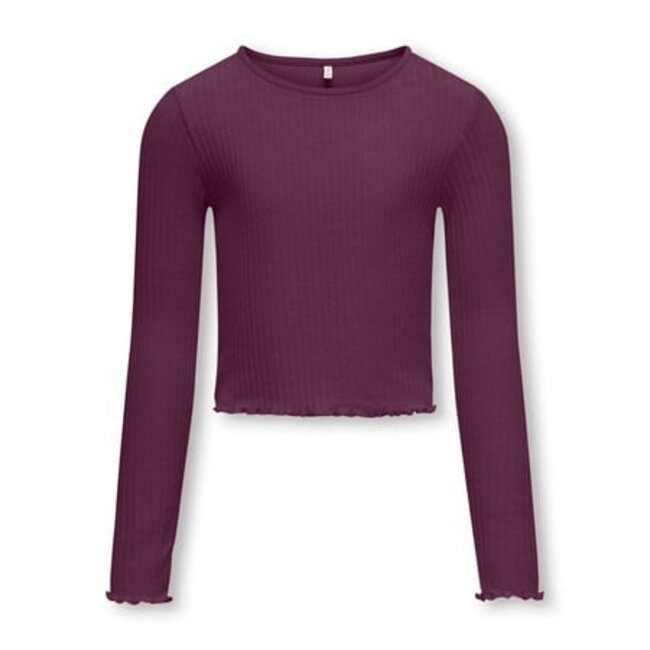 Kids ONLY winter top meisjes - paars - KogNella - stretch fit, longsleeve