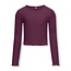 Kids ONLY winter top meisjes - paars - KogNella - stretch fit, longsleeve