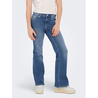 Kids ONLY winter jeansbroek meisjes - blauw - KogJuicy - flared fit