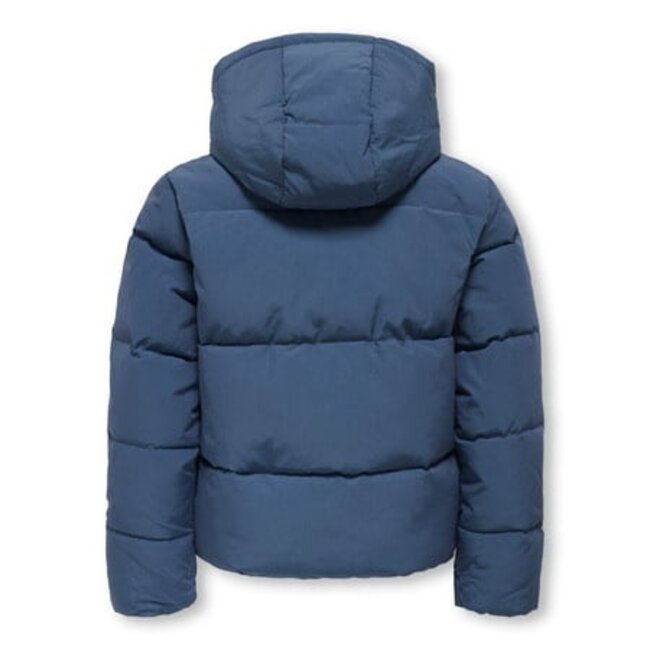 Kids ONLY winter winterjas meisjes - blauw - KogDolly - puffer