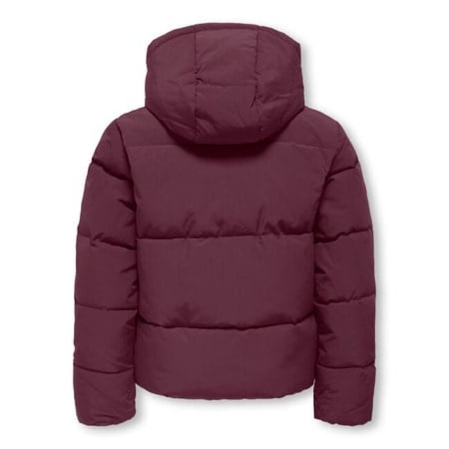 Kids ONLY winter winterjas meisjes - paars - KogDolly - puffer