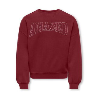 Kids ONLY winter sweater meisjes - paars - KogKiki - oversize fit