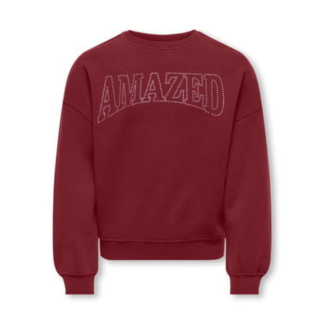 Kids ONLY winter sweater meisjes - paars - KogKiki - oversize fit