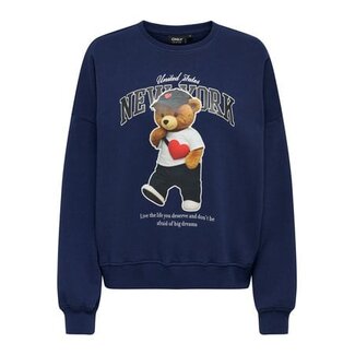 Kids ONLY winter sweater meisjes - blauw - KogLinda - regular fit