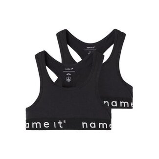 Name it winter ondergoed meisjes - zwart - 2p top - NkfShort