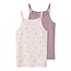 Name it winter ondergoed meisjes - paars - 2p top - NkfStrap
