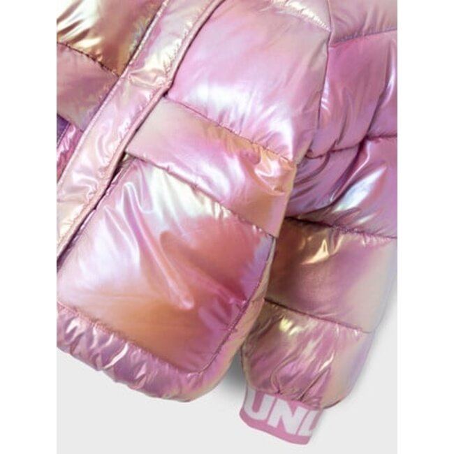 Name it winter winterjas meisjes - paars - puffer, foil - NkfMalan