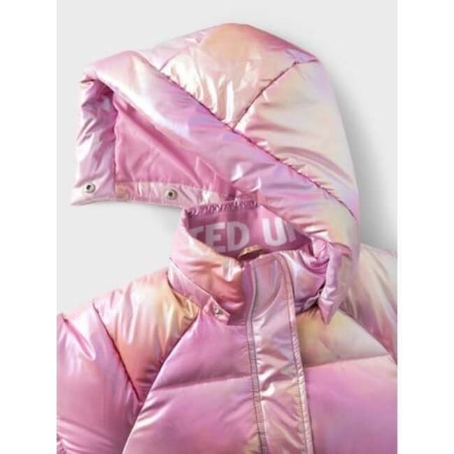 Name it winter winterjas meisjes - paars - puffer, foil - NkfMalan