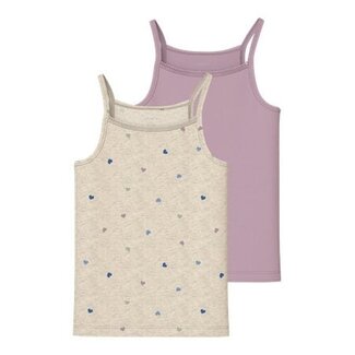 Name it winter ondergoed meisjes - wit - 2p top - NkfStrap