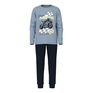 Name it winter pyjama jongens - blauw - NkmNightset