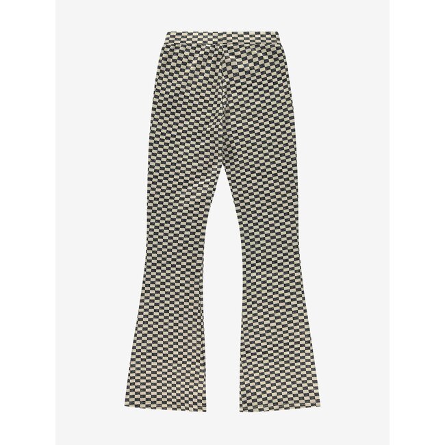 Nik&Nik zomer broek meisjes - taupe / zwart - Gigie