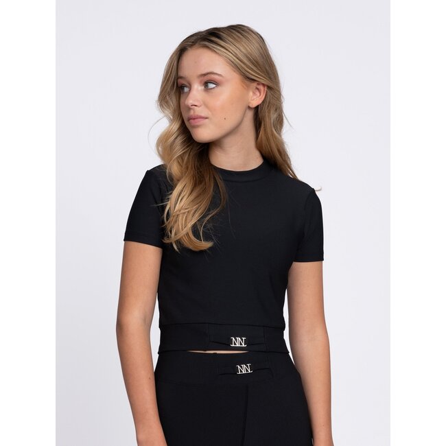 Nik&Nik zomer top meisjes - zwart - Lily
