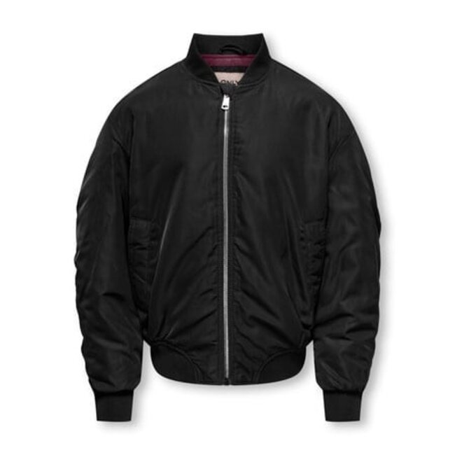 Kids ONLY winter bomberjack meisjes - zwart - KogMinna - gewatteerd