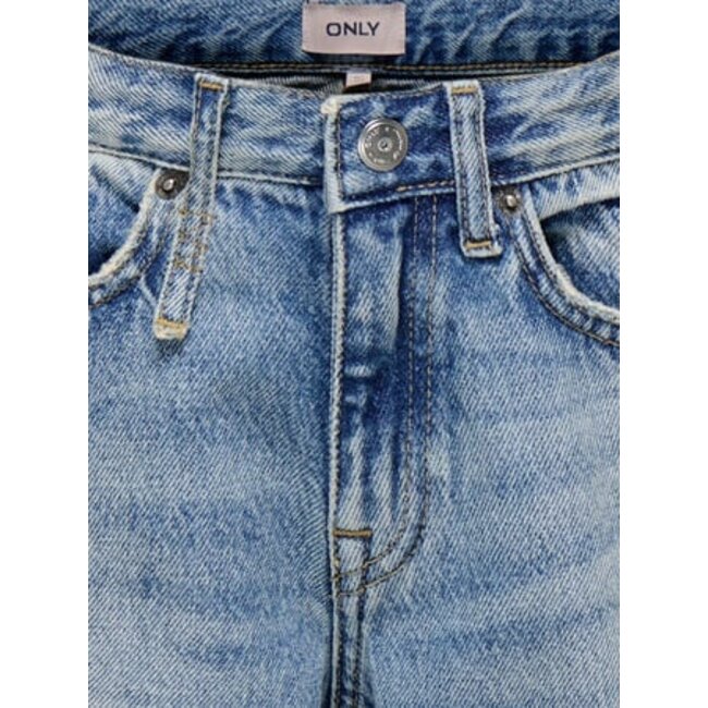 Kids ONLY winter jeansbroek meisjes - blauw - KogBroome - wide leg fit